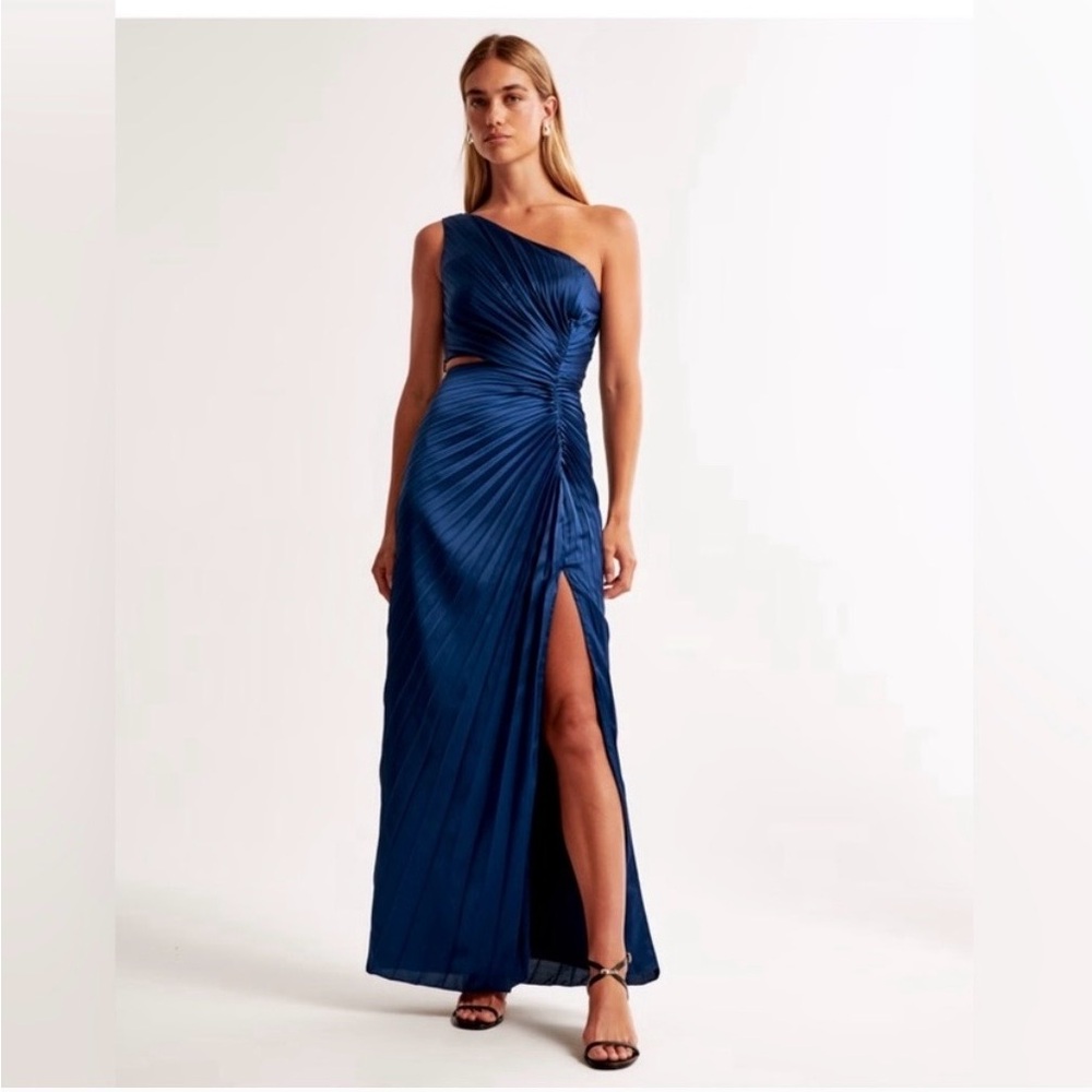 Abercrombie & Fitch Giselle Blue One-Shoulder Dress